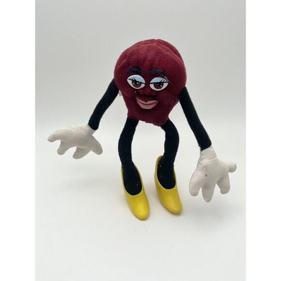 Vintage California Raisins 1988 Poseable Plush Toy Figures Applause Lot of 3 - Picture 7 of 8